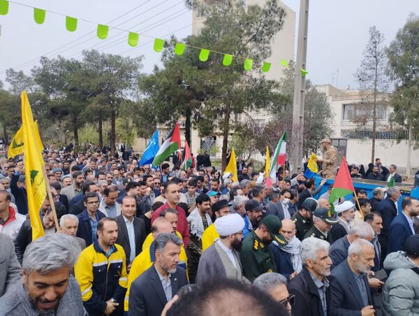 ابراز وحدت و همدلی سمنانی‌ها با مردم مظلوم فلسطین در روز قدس