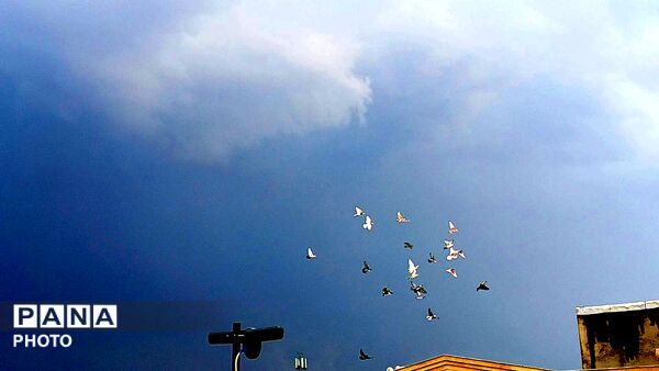 حال و هوای آسمان نیشابور در محرم