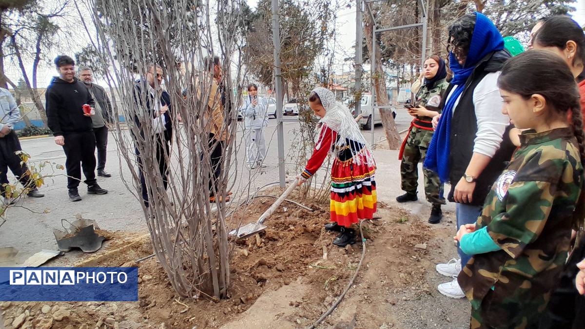 دختران ورزشکار ملاردی با کاشت نهال، آینده‌ای سبزتر برای زمین رقم می‌زنند
