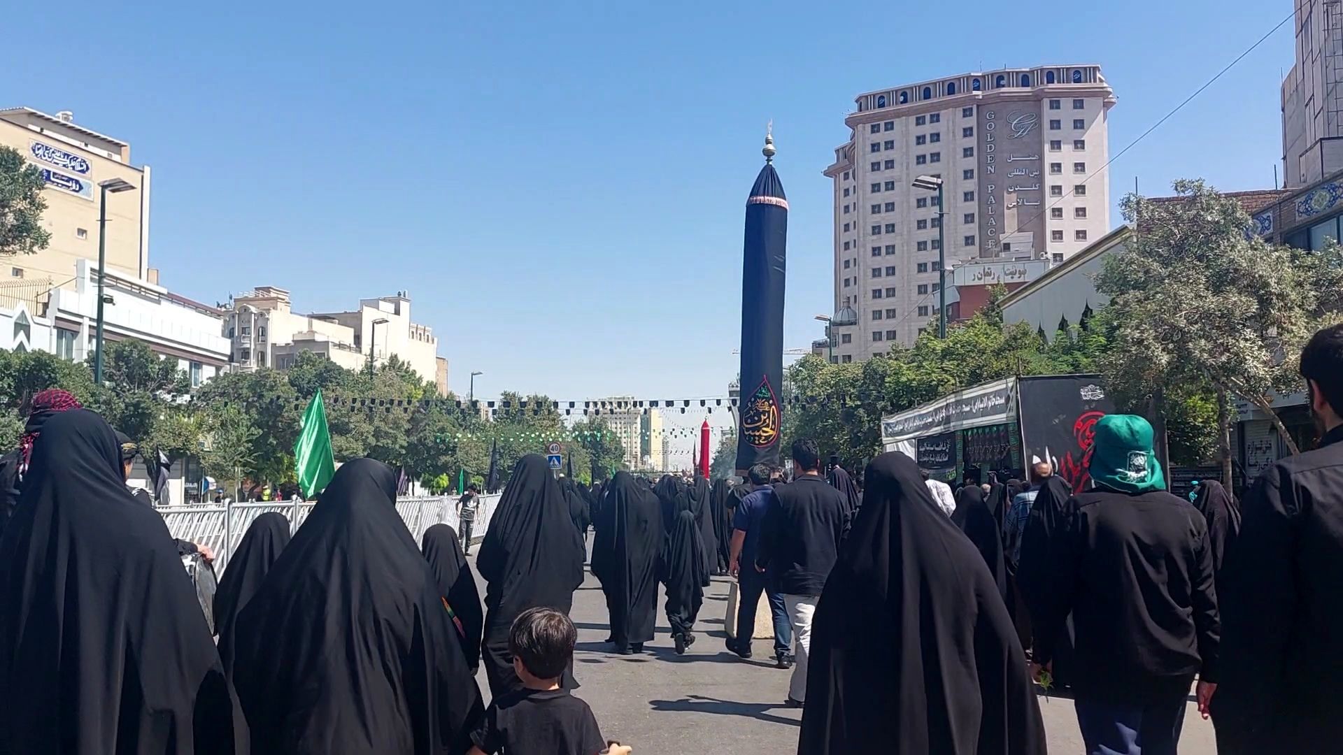 مراسم پیاده‌روی جاماندگان اربعین حسینی در مشهد 