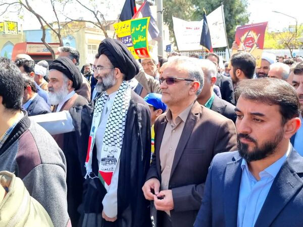 حضور پرشور مردم دارالمؤمنین کاشان در راهپیمایی روز قدس