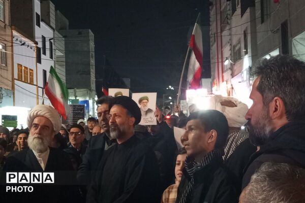 خروش عظیم مردم نصیر شهر در دسته عزاداری شهادت آیت الله امام خامنه ای (قدس سره)