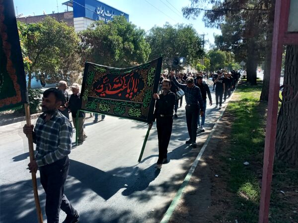 اجتماع حسینیان وعزاداری هیات مساجد و روستاهای اطراف در چناران