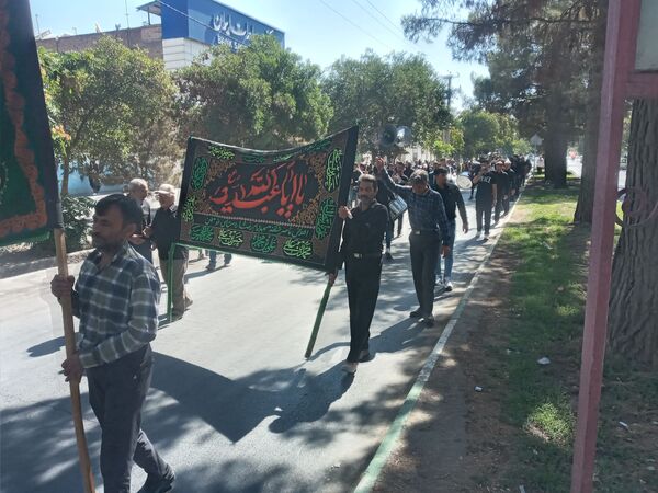 اجتماع حسینیان وعزاداری هیات مساجد و روستاهای اطراف در چناران