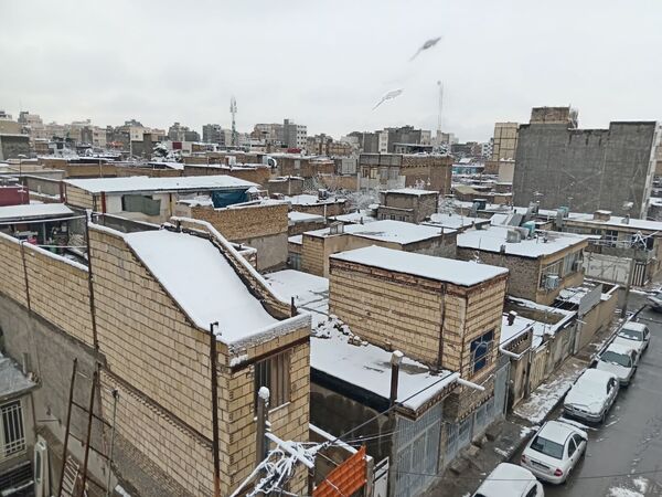 بارش برف در مشهد