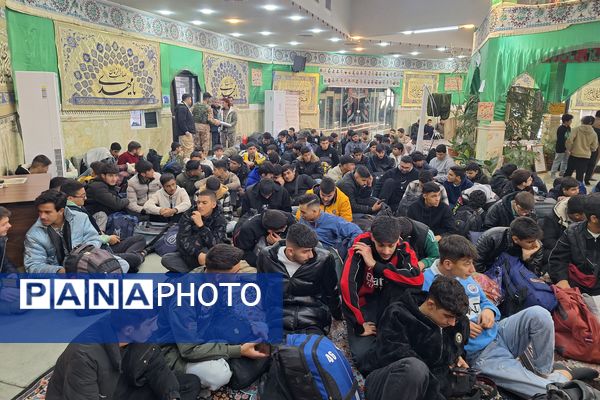 بدرقه کاروان راهیان نور دانش‌آموزی شهرستان پردیس