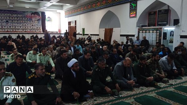 مراسم گرامیداشت چهارمین روز تدفین «امام شهید» در مسجد جامع دولت‌آباد