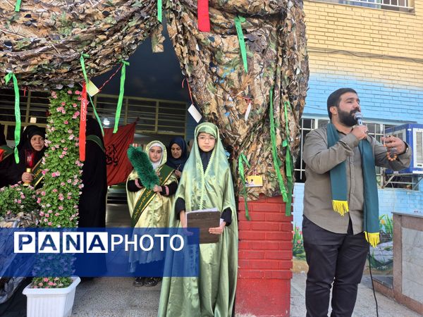 آیین افتتاح طرح مصباح الهدی با عطر پرچم حسینی در دبستان هدی