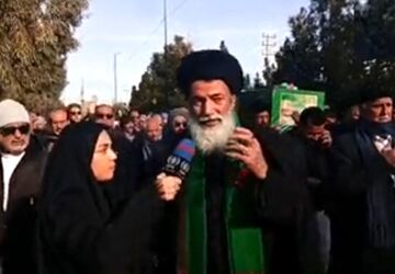 مراسم تشییع شهید امیرحسین راستینه در قم