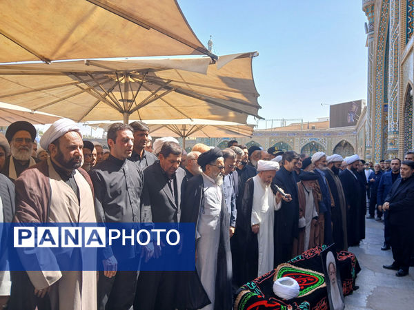 مراسم تشیع آیت الله محفوظی در قم