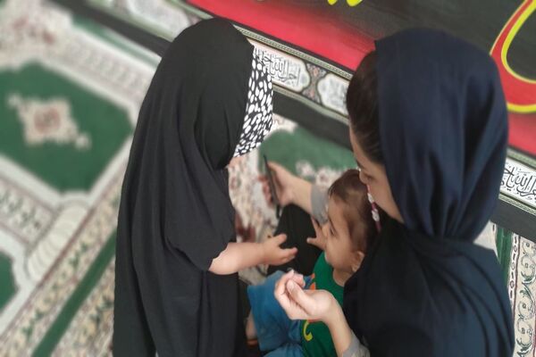 مراسم شیرخوارگان حسینی در شهرستان لنده