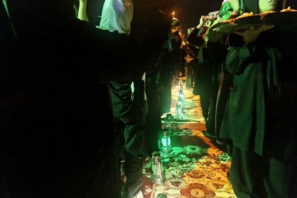 مراسم سینی‌گردانی حضرت قاسم (ع) در شب شام غریبان