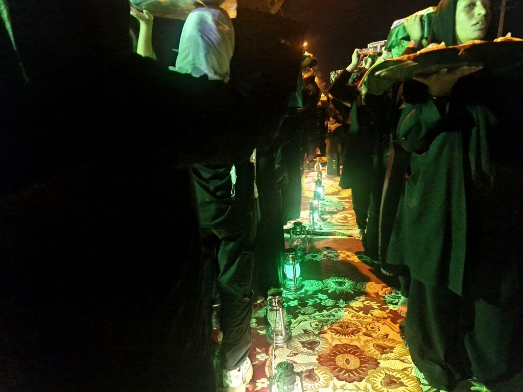 مراسم سینی‌گردانی حضرت قاسم (ع) در شب شام غریبان