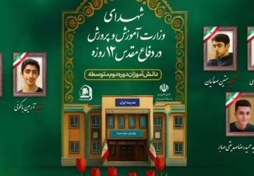 شهدای دانش‌آموز جنگ ۱۲ روزه، نماد فداکاری و شجاعت نسل آینده