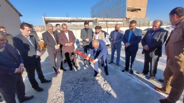 کلنگ زنی ساختمان دادگاه بخش فندرسک