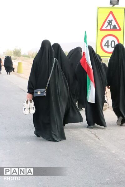 مراسم جاماندگان اربعین حسینی درشهرستان ابرکوه