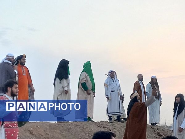 بازسازی واقعه غدیر در محله شهر قائم قم