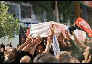 ملایر در سوگ شهید «علیرضا فتحی» به پا خاست