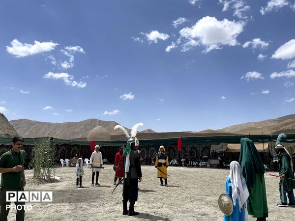 مراسم نمادین تعزیه خوانی اباعبدالله الحسین در شهر بار