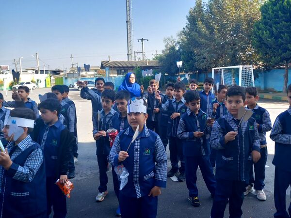  پویش دهان و دندان در دبستان شاهد شهرستان کردکوی