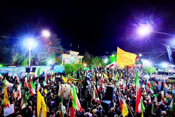پنجاه و هشتمین شب از اجتماع مردمی در کاشمر