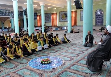 اعتکاف دانش آموزی در شهرستان تکاب