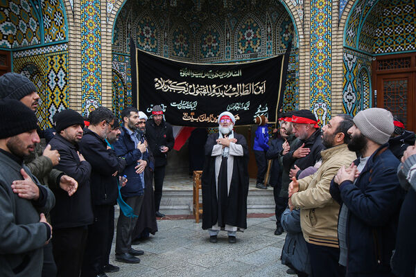 مراسم عزاداری سالروز شهادت امام هادی(ع) در حرم حضرت معصومه(س)