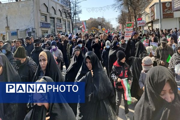 حماسه باشکوه راهپیمایی22 بهمن دراستان اردبیل 