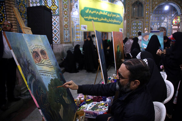 نقاشی «شهدای مقاومت» در پویش ایران همدل