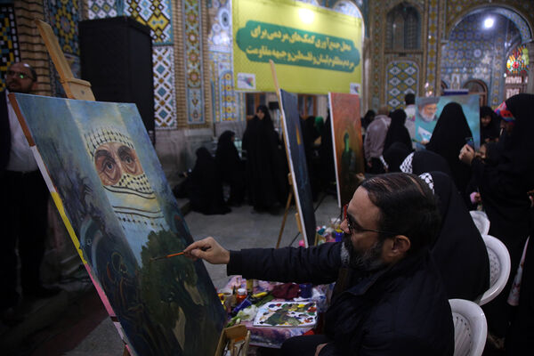 نقاشی «شهدای مقاومت» در پویش ایران همدل