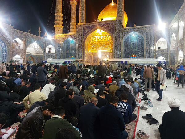 مراسم احیاء سومین شب قدر در حرم حضرت معصومه(س)