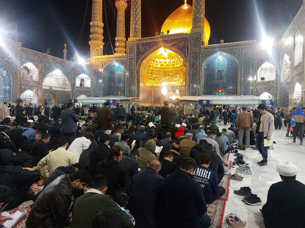 مراسم احیاء سومین شب قدر در حرم حضرت معصومه(س)