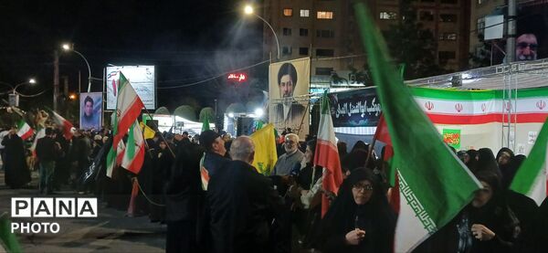 چهل و چهارمین راهپیمایی مردم ساوجبلاغ در خون‌خواهی رهبر شهیدشان 