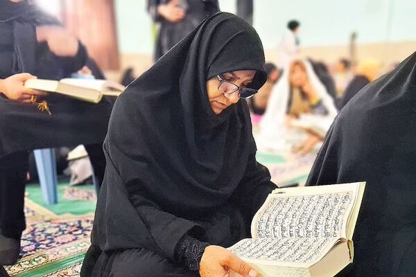 مراسم معنوی اعتکاف در مسجد سیدالشهدا شهرستان باشت