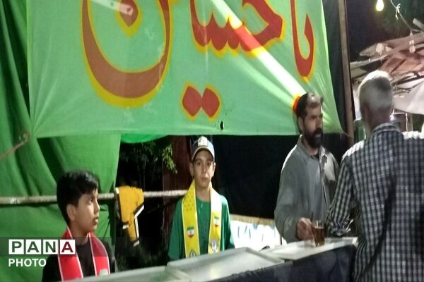 خدمت رسانی موکب حسینیه شهدای شهر بار نیشابور در اجتماعات شبانه