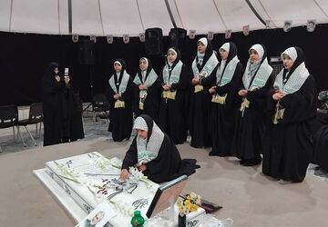 آئین گرامیداشت پنجمین سالگرد شهادت  شهید سلیمانی و همراهانشان و دومین سالگرد تدفین شهیدگمنام بوستان حضرت ام البنین (س) ناحیه یک ری