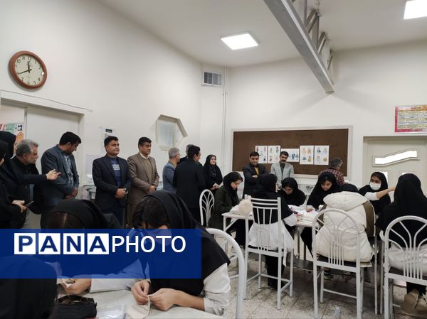 بازدید کارشناسان فحک از هنرستان فلسطین