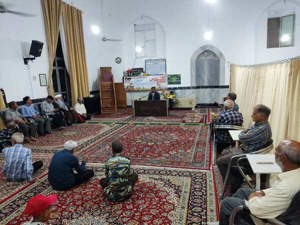 جلسه جهاد تبیین وحماسه های دوران دفاع مقدس در مساجد روستاها و شهرستان خلیل آباد 