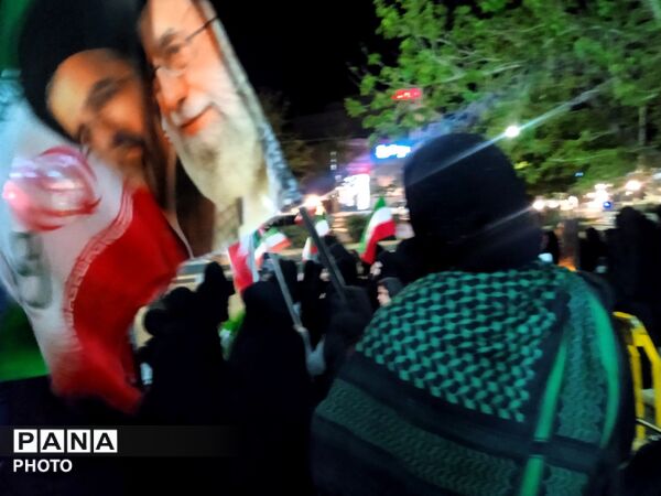 چهل و پنجمین شب از تجمعات مردمی در بی بی شطیطه شهرستان نیشابور 