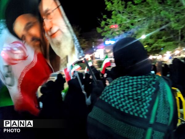 چهل و پنجمین شب از تجمعات مردمی در بی بی شطیطه شهرستان نیشابور 