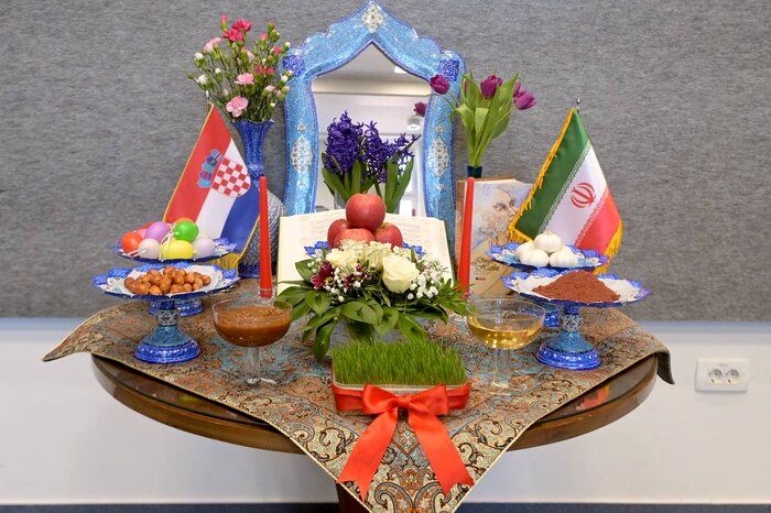 سفره هفت سین ایرانی در پارلمان کرواسی