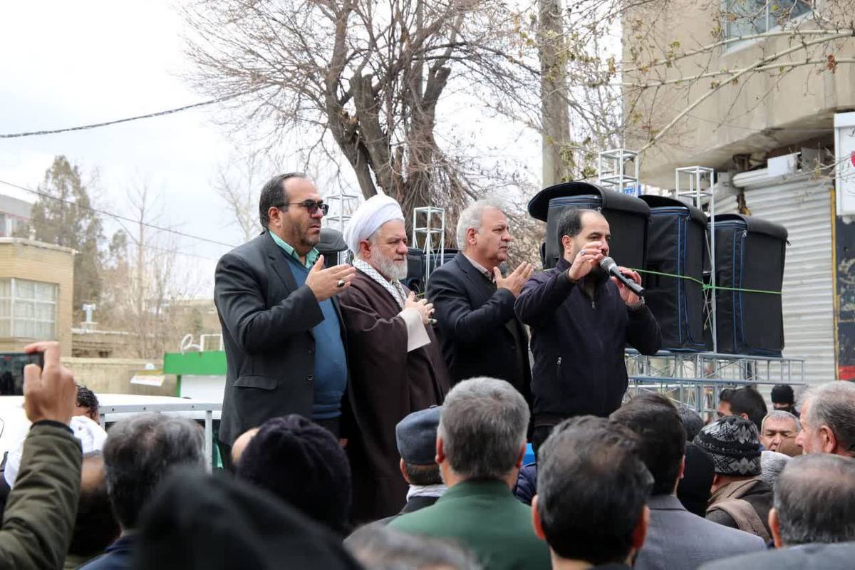 دعای ندبه و راهپیمایی پرشور مردم اسدآباد