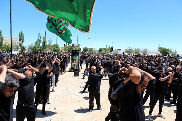 عزاداری تاسوعای حسینی در شهر درق 