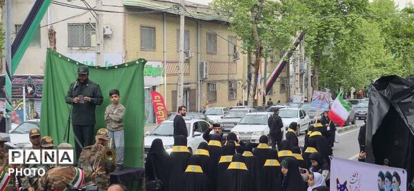 رژه باشکوه دختران معصومی شهرستان گرگان