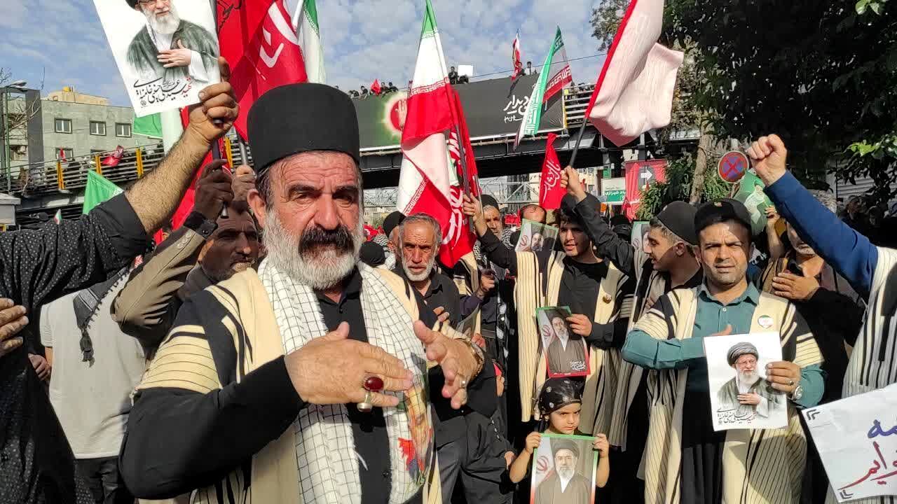 خروش بختیاری‌های خوزستان در تشییع رهبر شهید