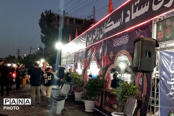 قرارگاه مرکزی اسکان مراسم وداع و تشییع رهبر شهید توسط شهرداری نصیرشهر