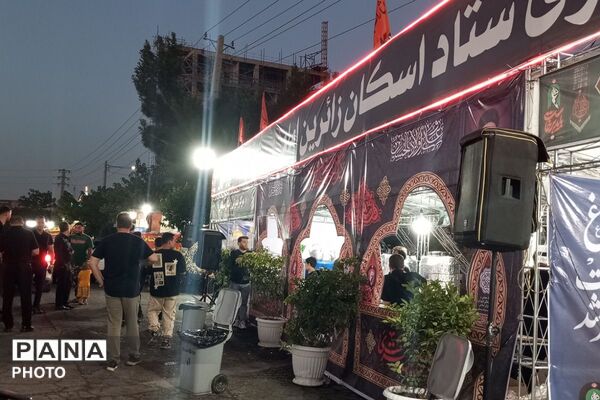 قرارگاه مرکزی اسکان مراسم وداع و تشییع رهبر شهید توسط شهرداری نصیرشهر