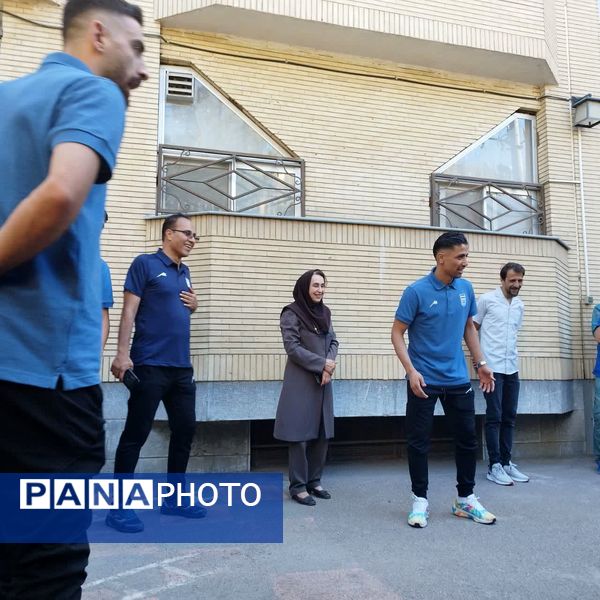 حضور ستارگان تیم ملی فوتسال جمهوری اسلامی ایران در شهر مشهد مقدس