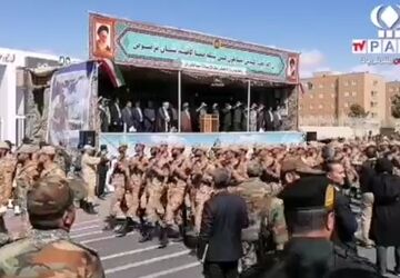 مراسم رژه روز ارتش در شهرستان شاهرود