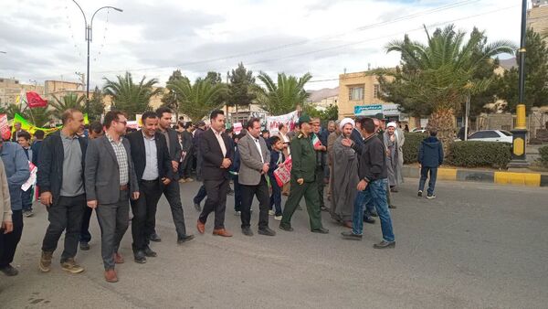 راهپیمایی روز 13 آبان در طارم